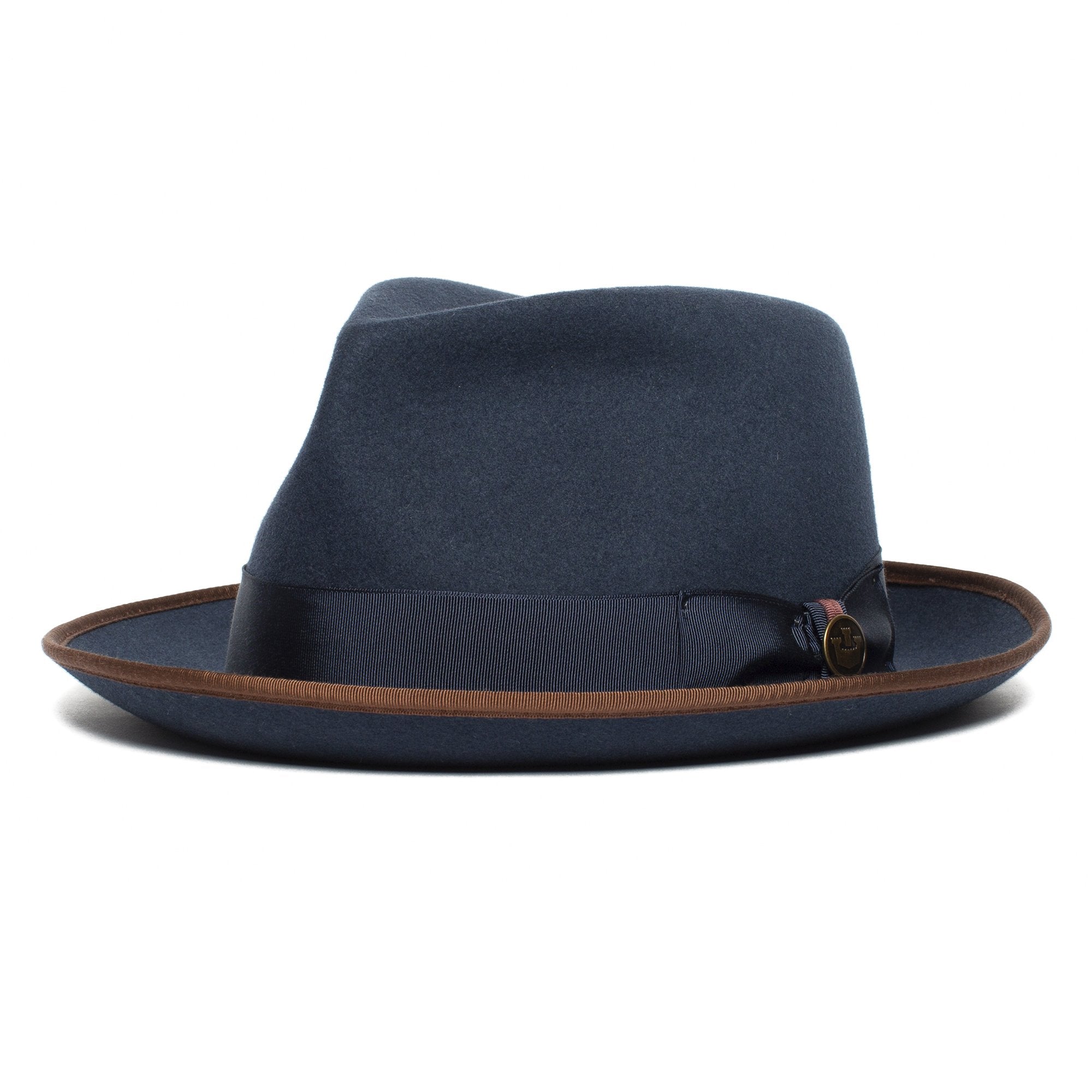 Goorin Bros. lozano wool diamond porkpie fedora Blue left side view
