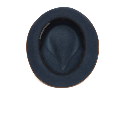 Goorin Bros. lozano wool diamond porkpie fedora Blue under view