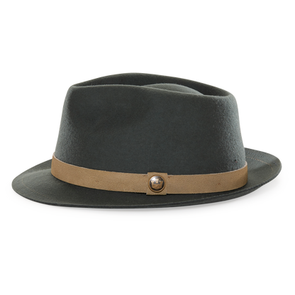Goorin Bros. San Simeon Sage fedora left side view