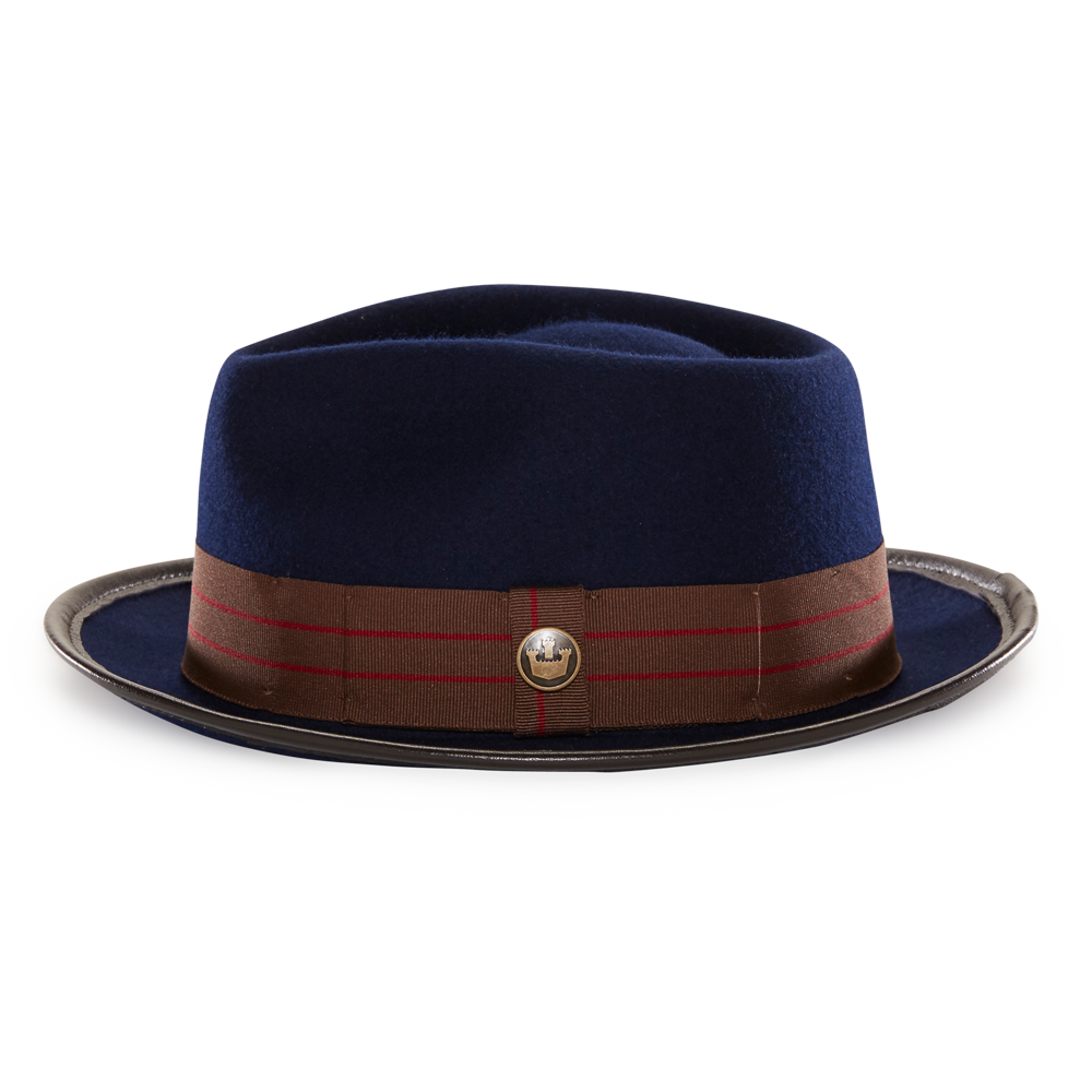 Goorin Bros. Vittoriano Masetti Navy fedora left side view