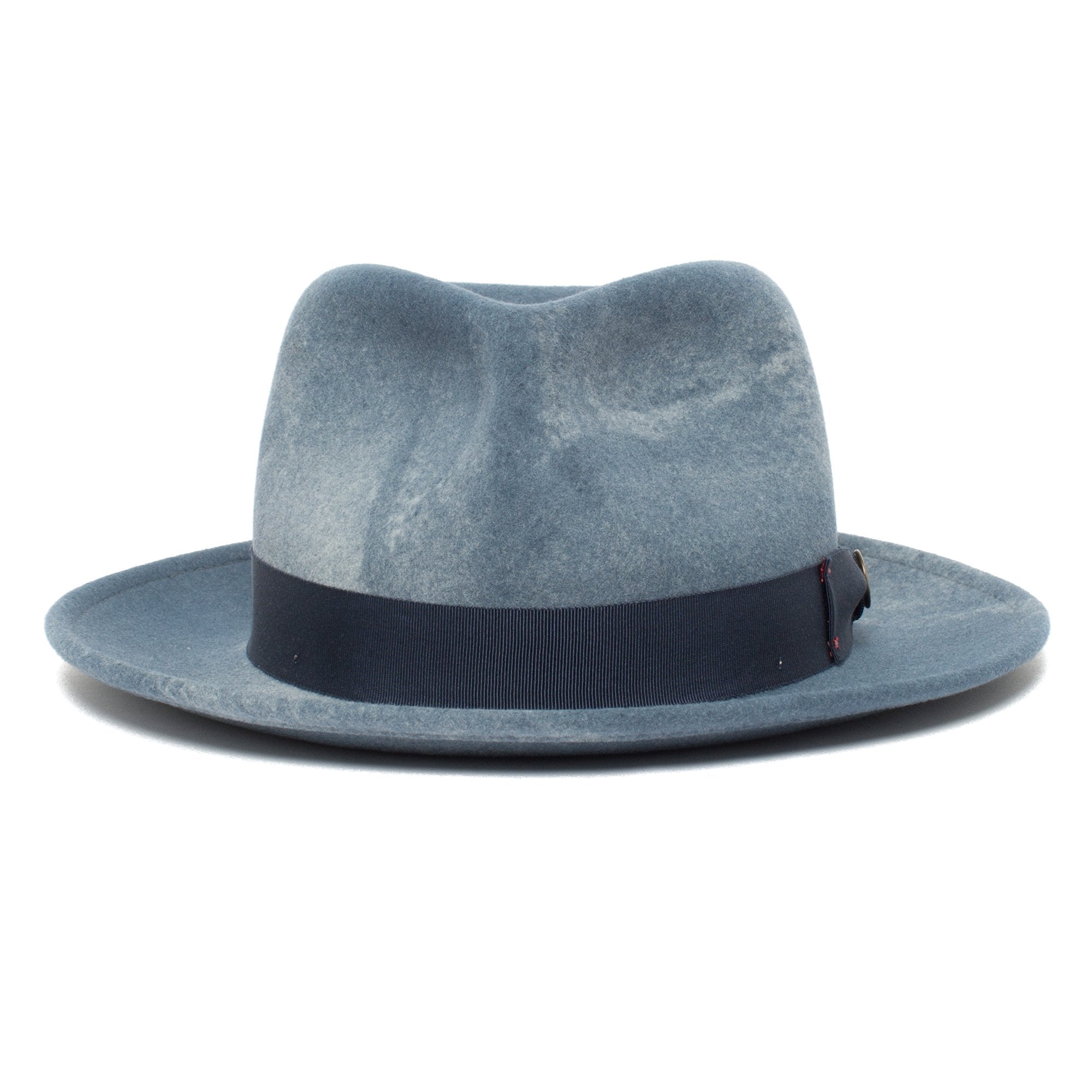 Goorin Bros. imperial teardrop wide brim felt fedora hat Slate front view