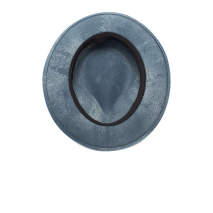 Goorin Bros. imperial teardrop wide brim felt fedora hat Slate under view