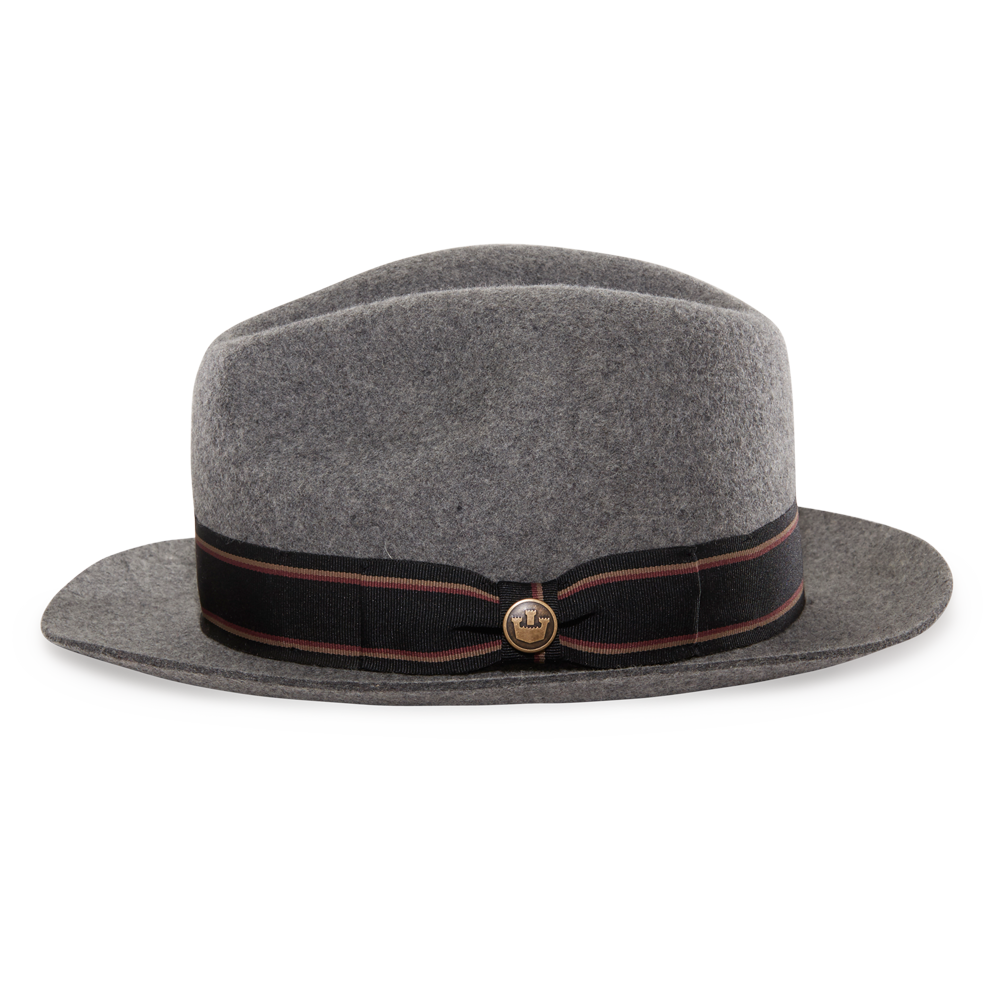 Goorin Bros. Big Cat Grey fedora left side view