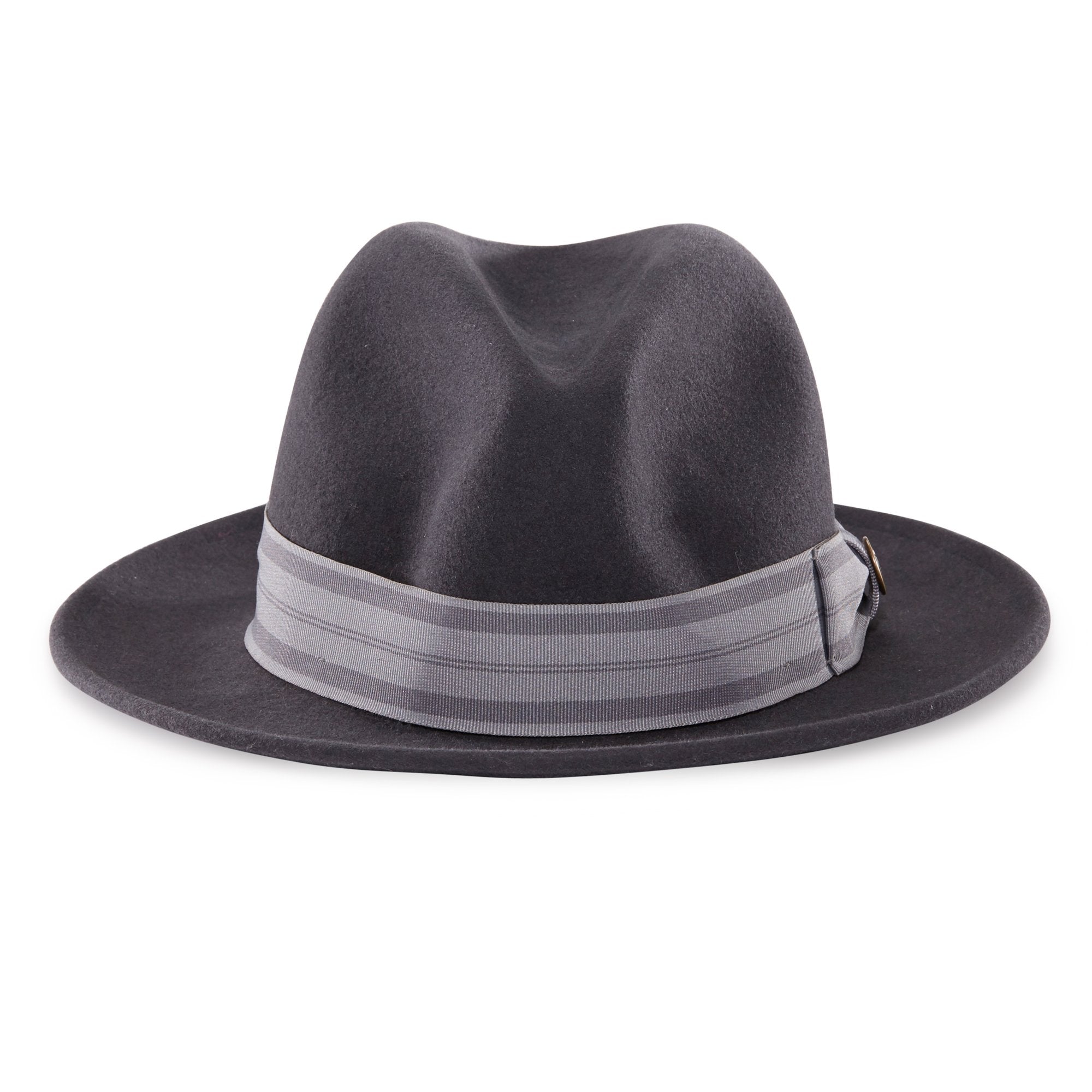 Goorin Bros. grande gato wool classic brim fedora Grey front view