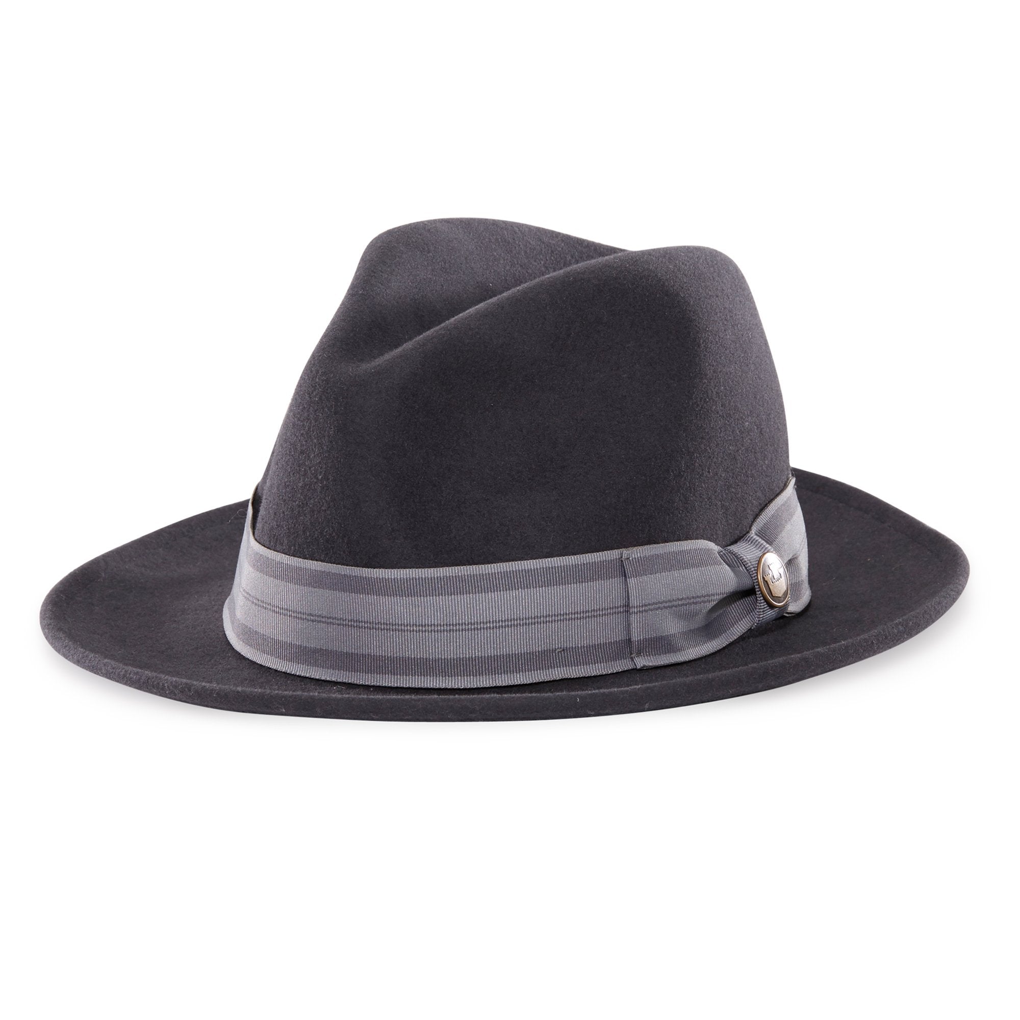 Goorin Bros. grande gato wool classic brim fedora Grey left side view