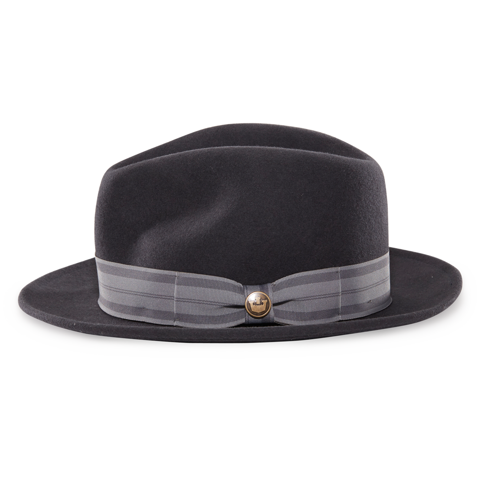 Goorin Bros. Grande Gato Grey fedora left side view