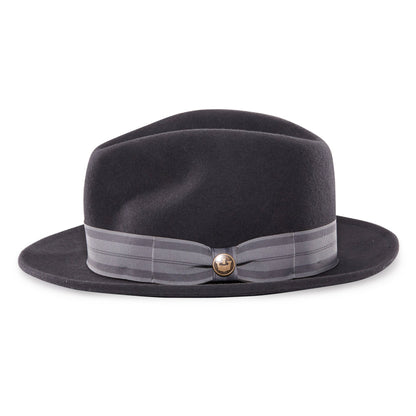 Goorin Bros. grande gato wool classic brim fedora Grey side view