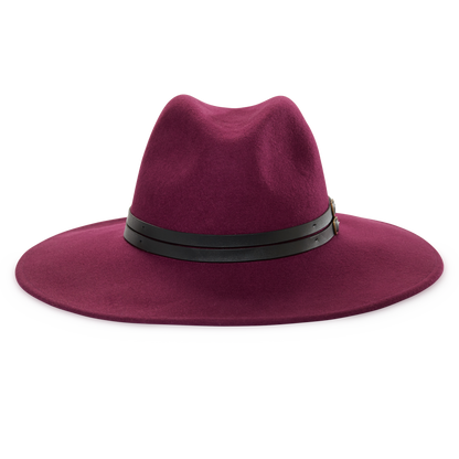 Goorin Bros. Mama Jones Purple fedora front view