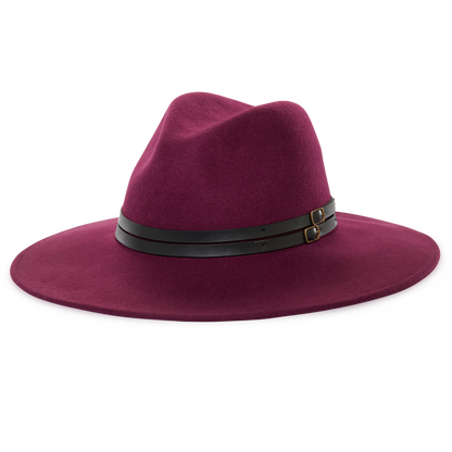 Goorin Bros. Mama Jones Purple fedora left side view