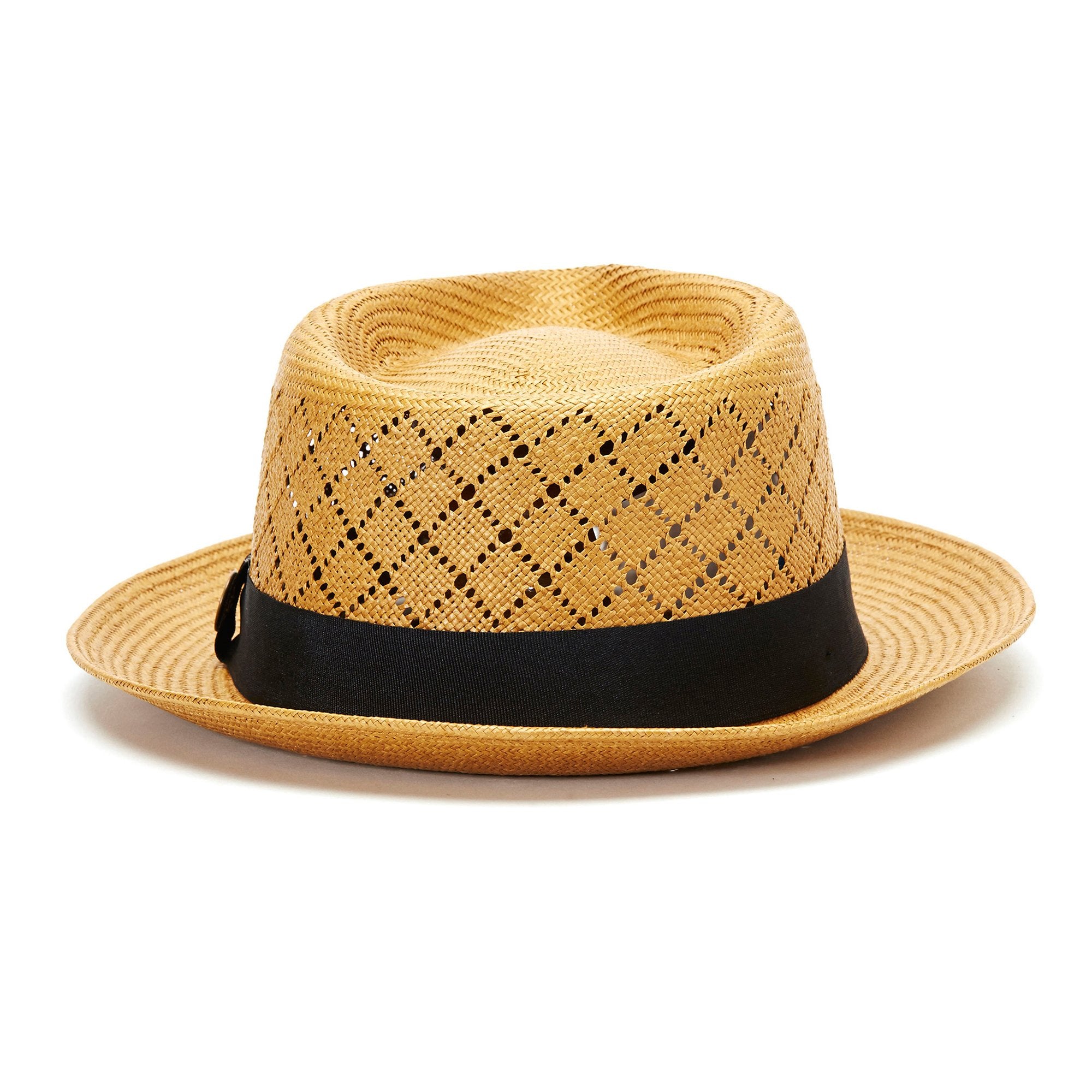 Goorin Bros. emile king straw classic brim fedora Tan back view