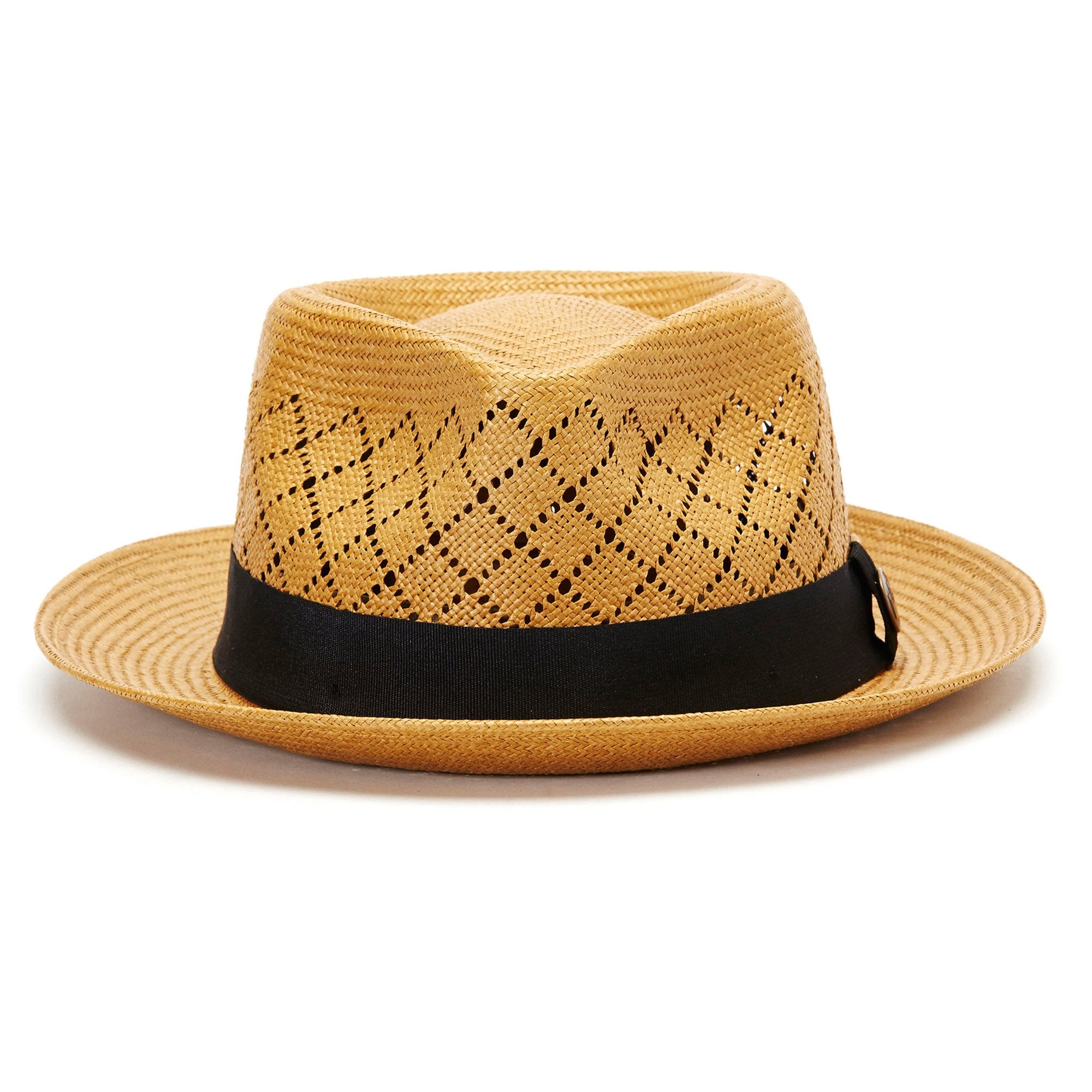 Goorin Bros. emile king straw classic brim fedora Tan front view