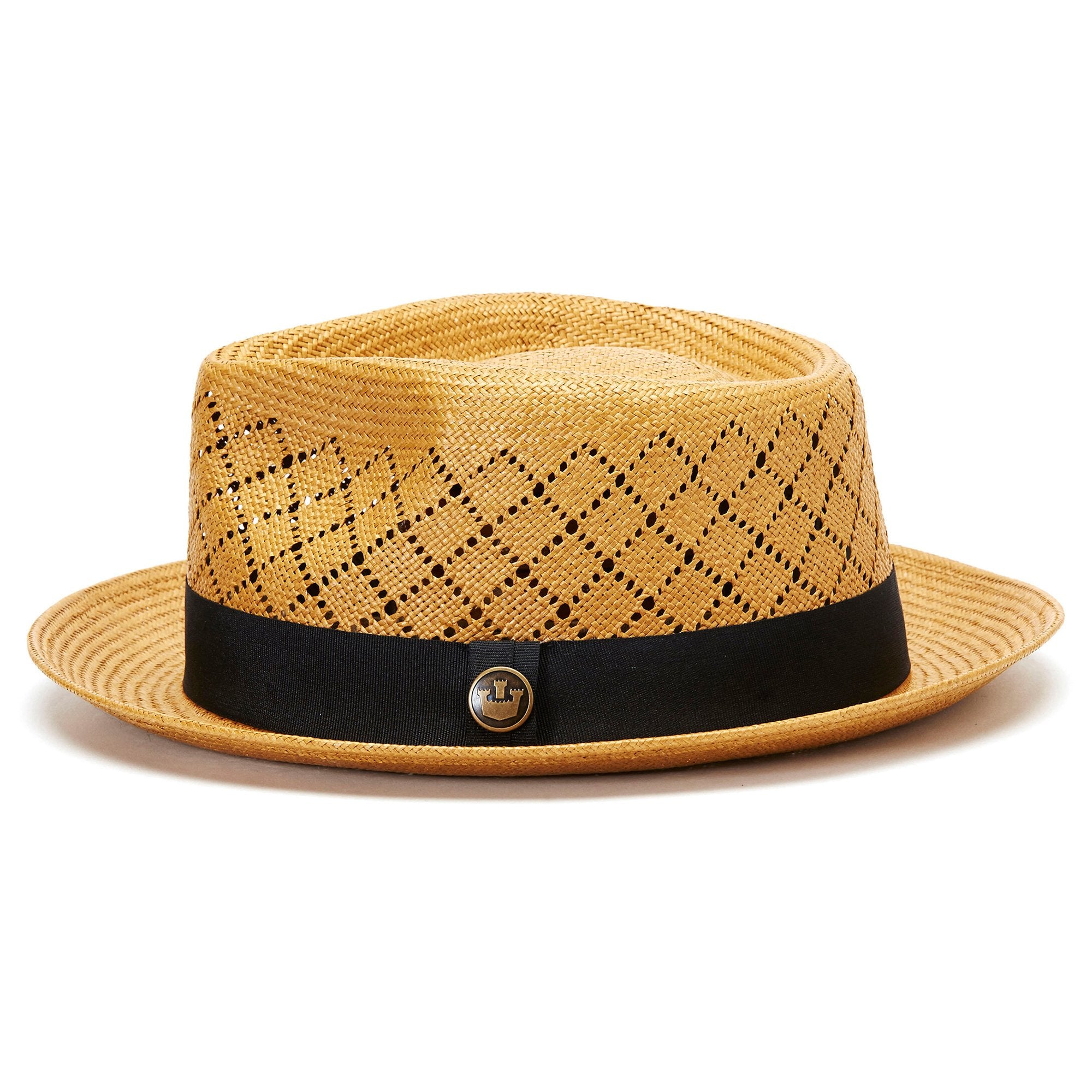 Goorin Bros. emile king straw classic brim fedora Tan side view