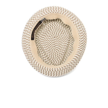 Goorin Bros. big boy kris diamond short brim straw porkpie fedora hat Charcoal under view