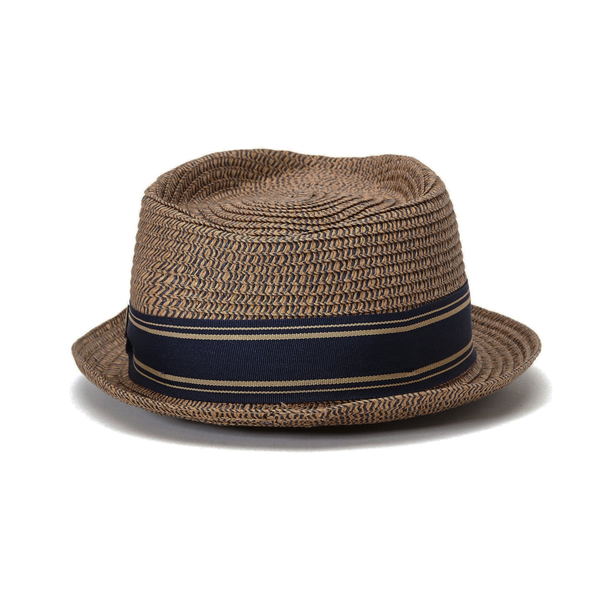 Goorin Bros. big boy kris diamond short brim straw porkpie fedora hat Tan back view