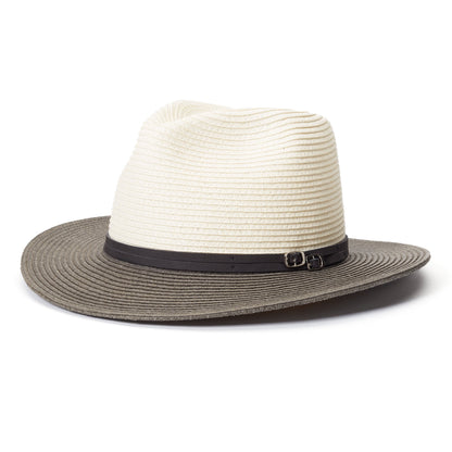 Goorin Bros. hot miami paper wide brim fedora Grey left side view