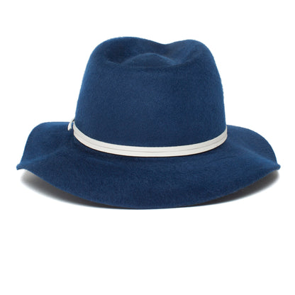 Goorin Bros. cydney wool wide brim fedora Blue back view