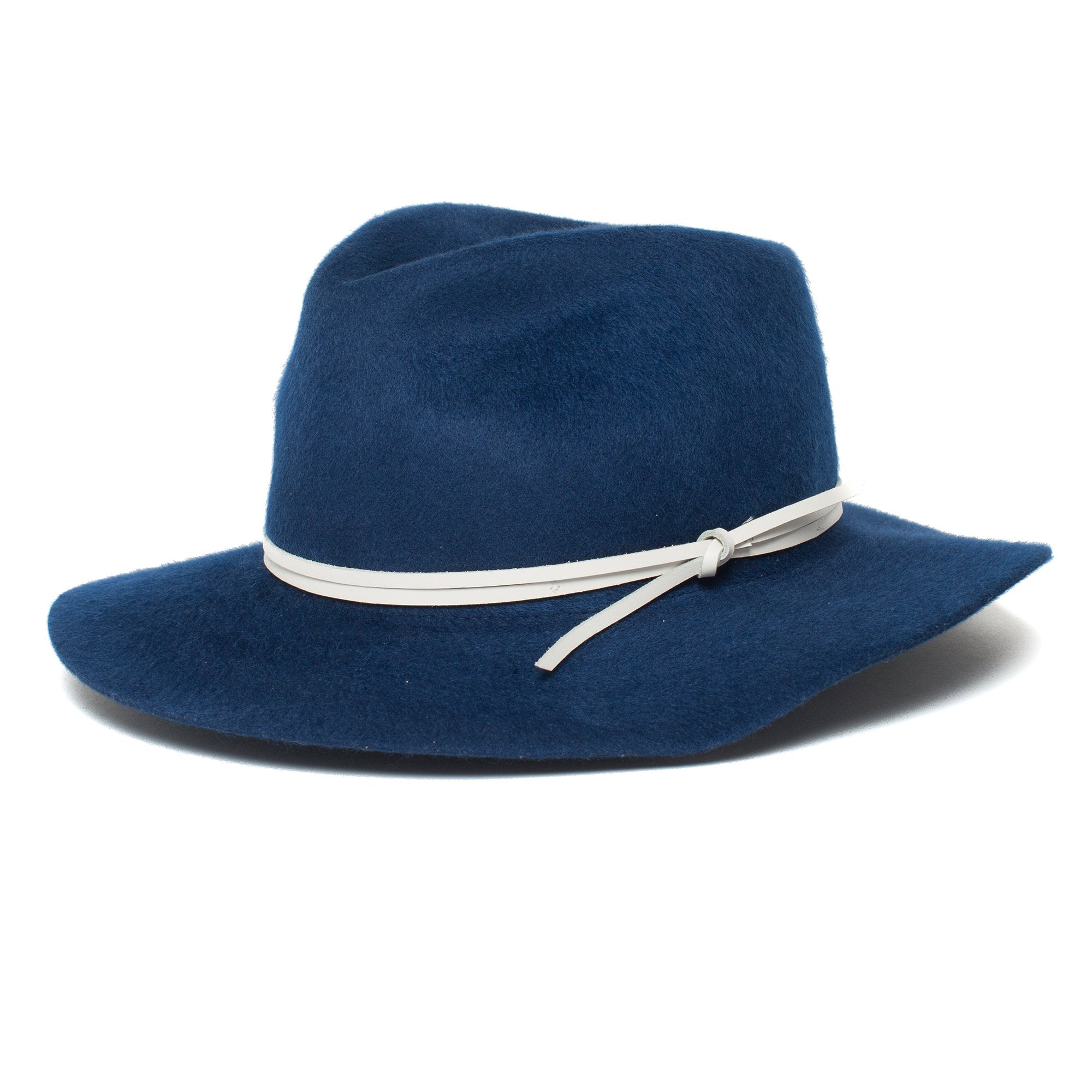 Goorin Bros. cydney wool wide brim fedora Blue left side view