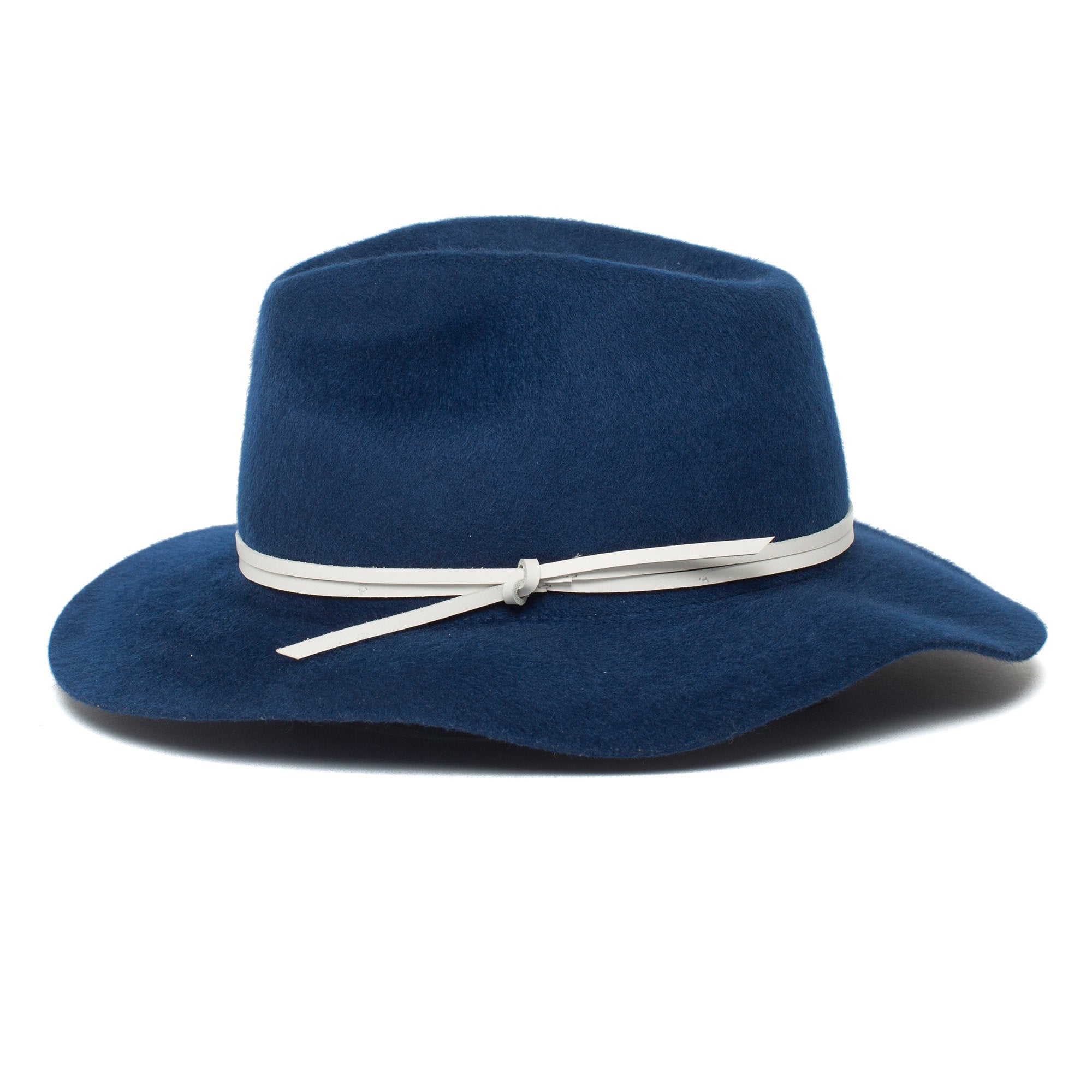 Goorin Bros. cydney wool wide brim fedora Blue side view