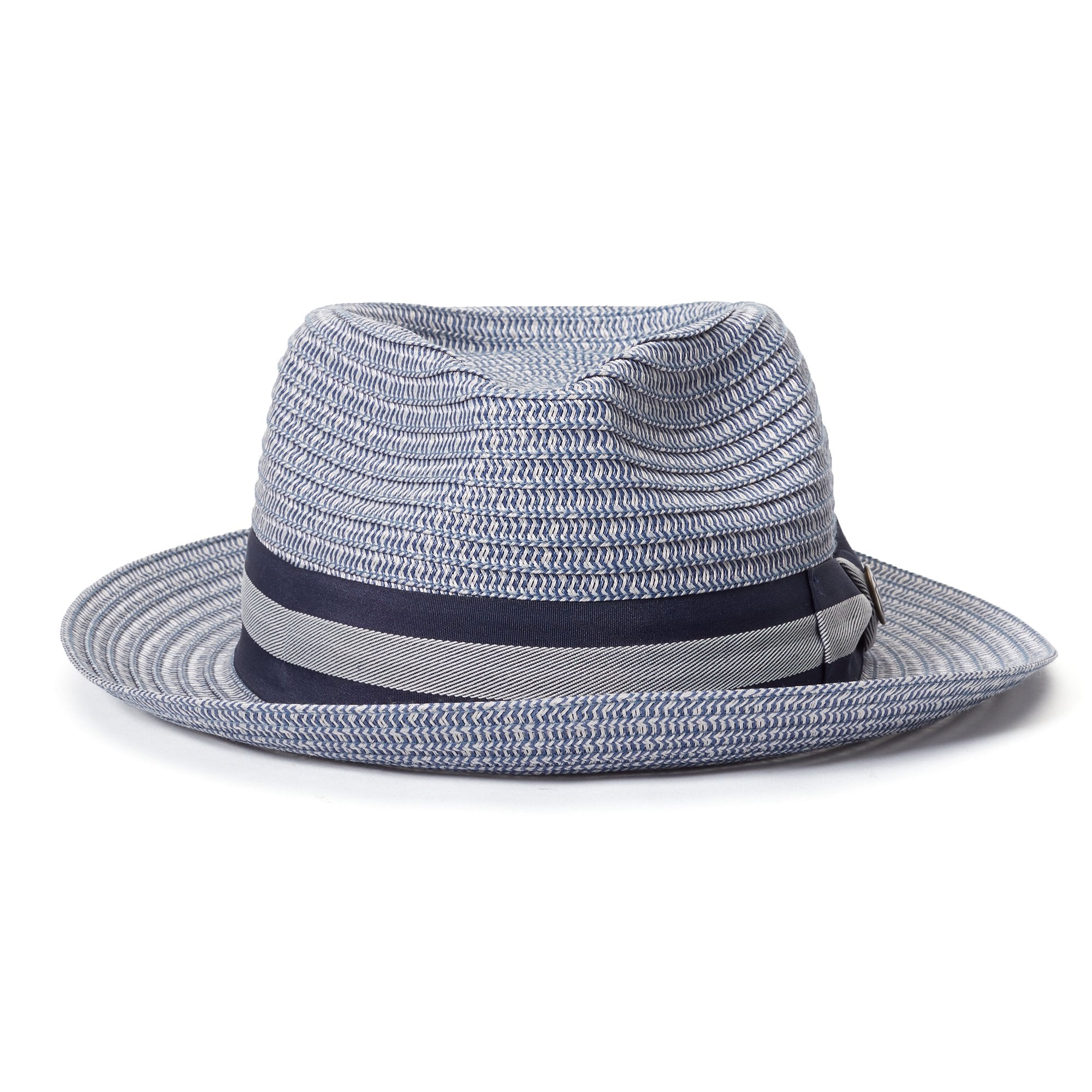 Goorin Bros. cayo plastic classic brim fedora Blue front view