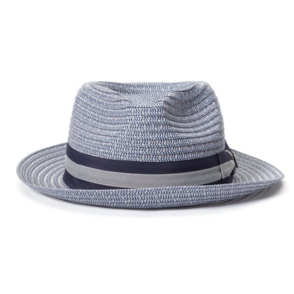 Goorin Bros. cayo plastic classic brim fedora Blue front view