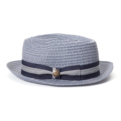 Goorin Bros. cayo plastic classic brim fedora Blue side view