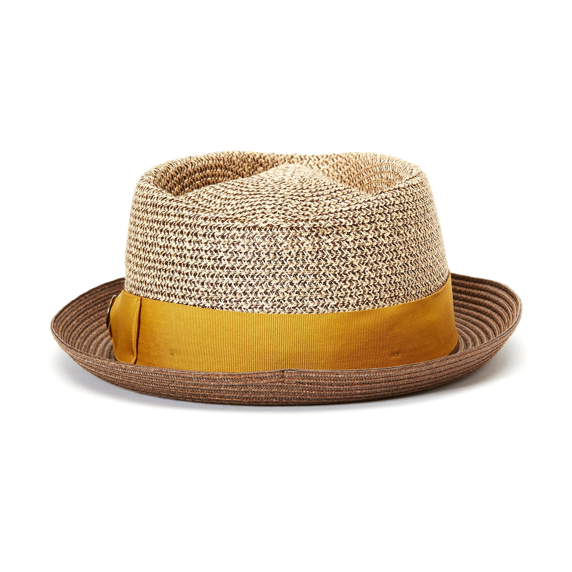 Goorin Bros. cayo guillermo straw porkpie fedora Brown back view