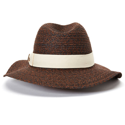 Goorin Bros. pedro corrales straw wide brim fedora Brown back view