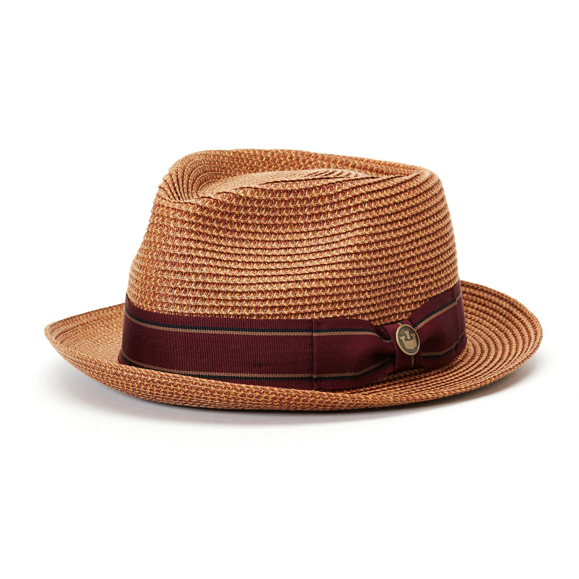 Goorin Bros. diango herrera straw classic brim fedora Camel left side view
