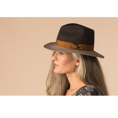 Goorin Bros. The Loyalist Charcoal fedora womens styling