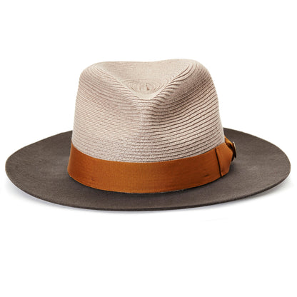 Goorin Bros. the loyalist wool wide brim fedora Grey front view