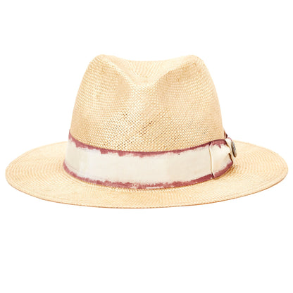 Goorin Bros. audrey sloanne straw wide brim fedora Natural front view