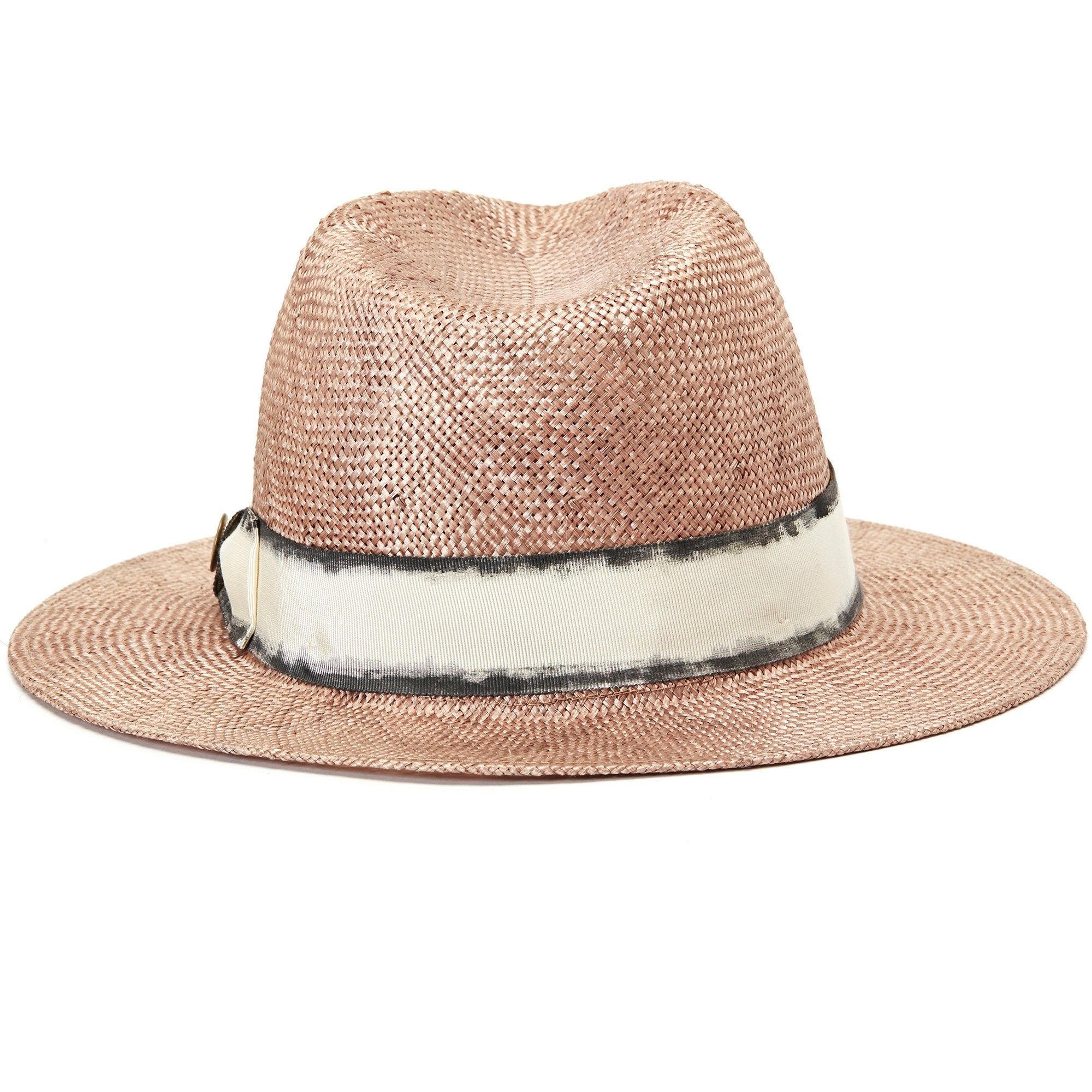 Goorin Bros. audrey sloanne straw wide brim fedora Rose back view