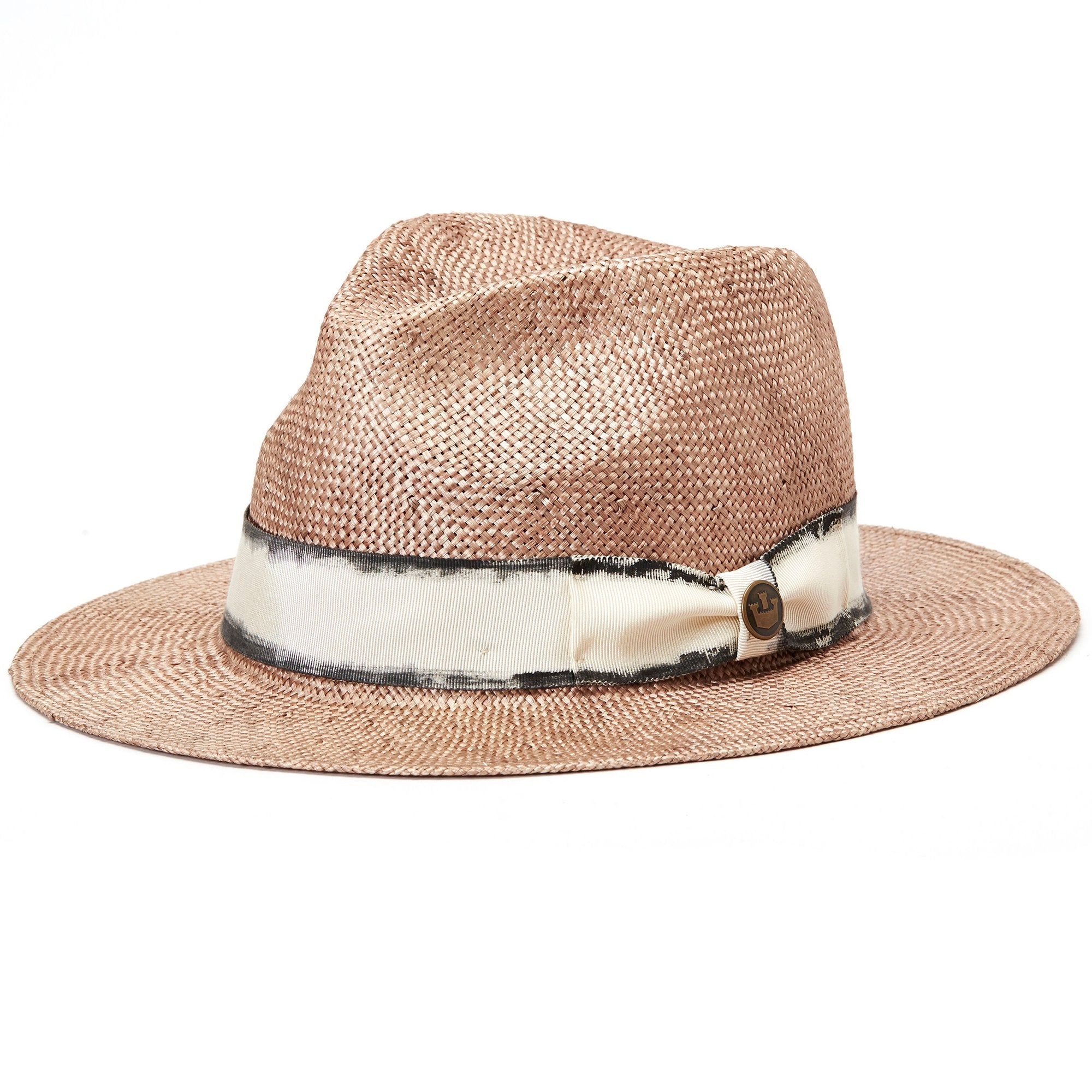 Goorin Bros. audrey sloanne straw wide brim fedora Rose left side view