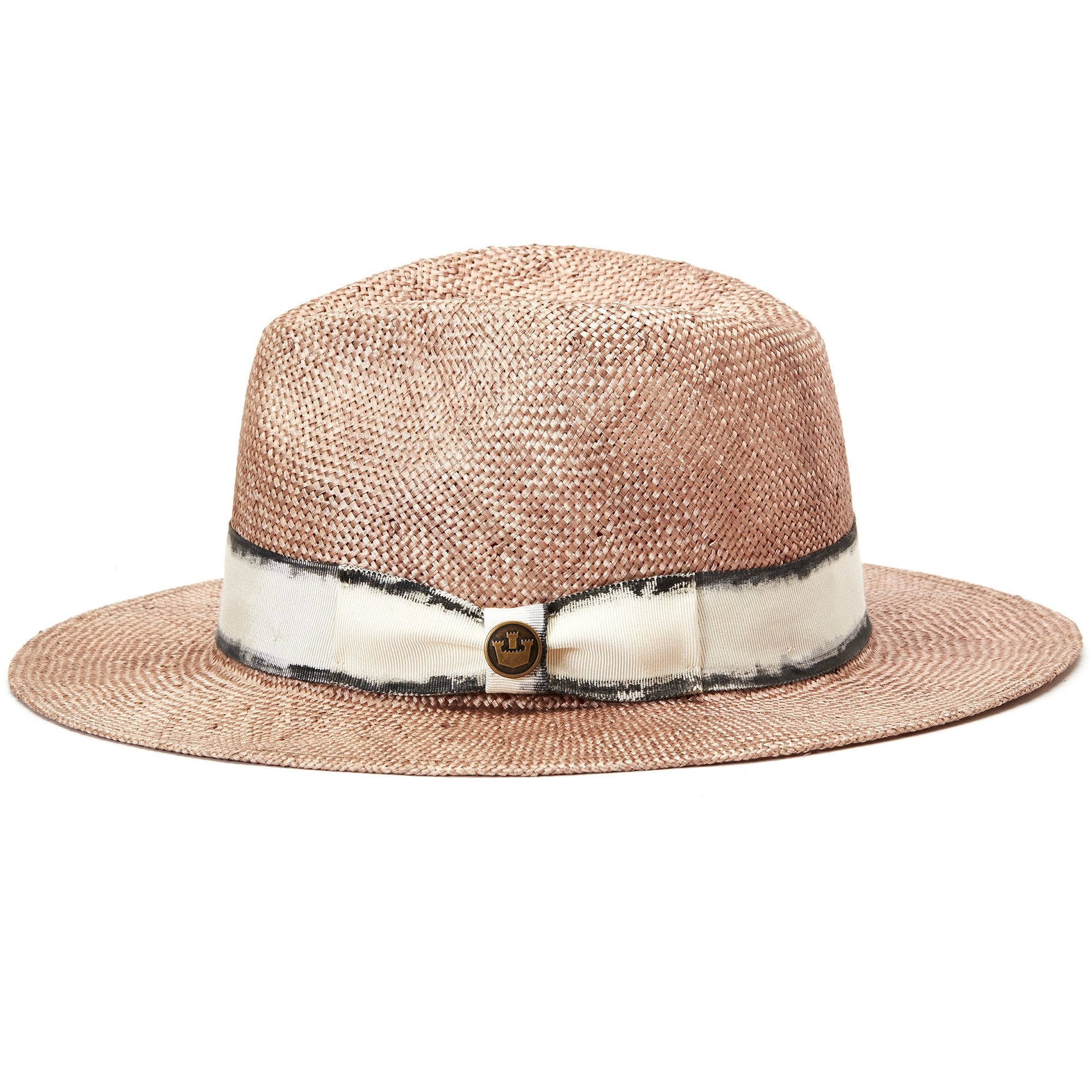 Goorin Bros. audrey sloanne straw wide brim fedora Rose side view