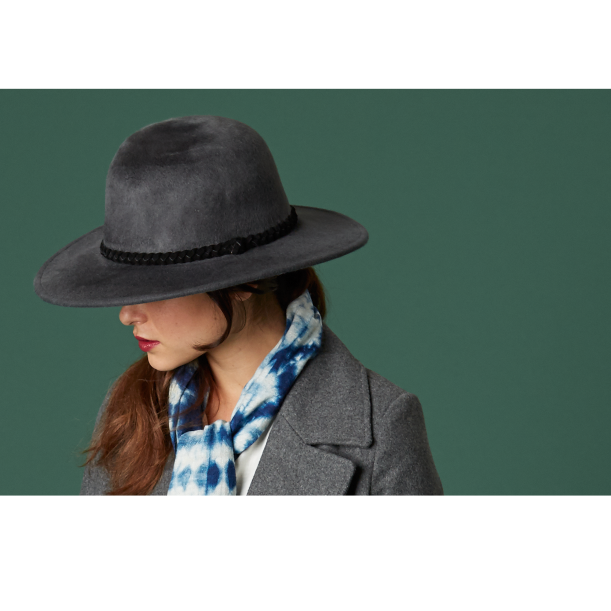 Goorin Bros. noelle 100% wool open crown fedora Grey  womens styling
