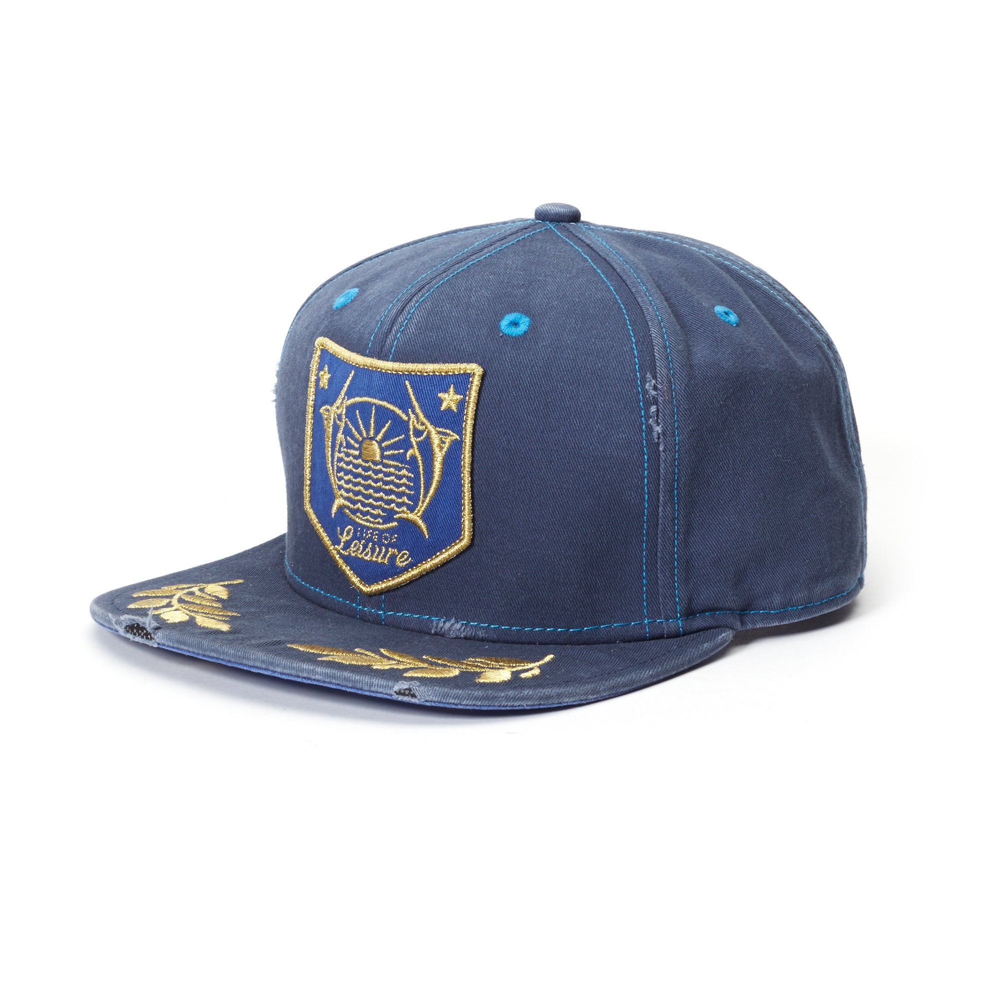 Goorin Bros. cool out cotton 6 panel baseball cap Royal Blue left side view