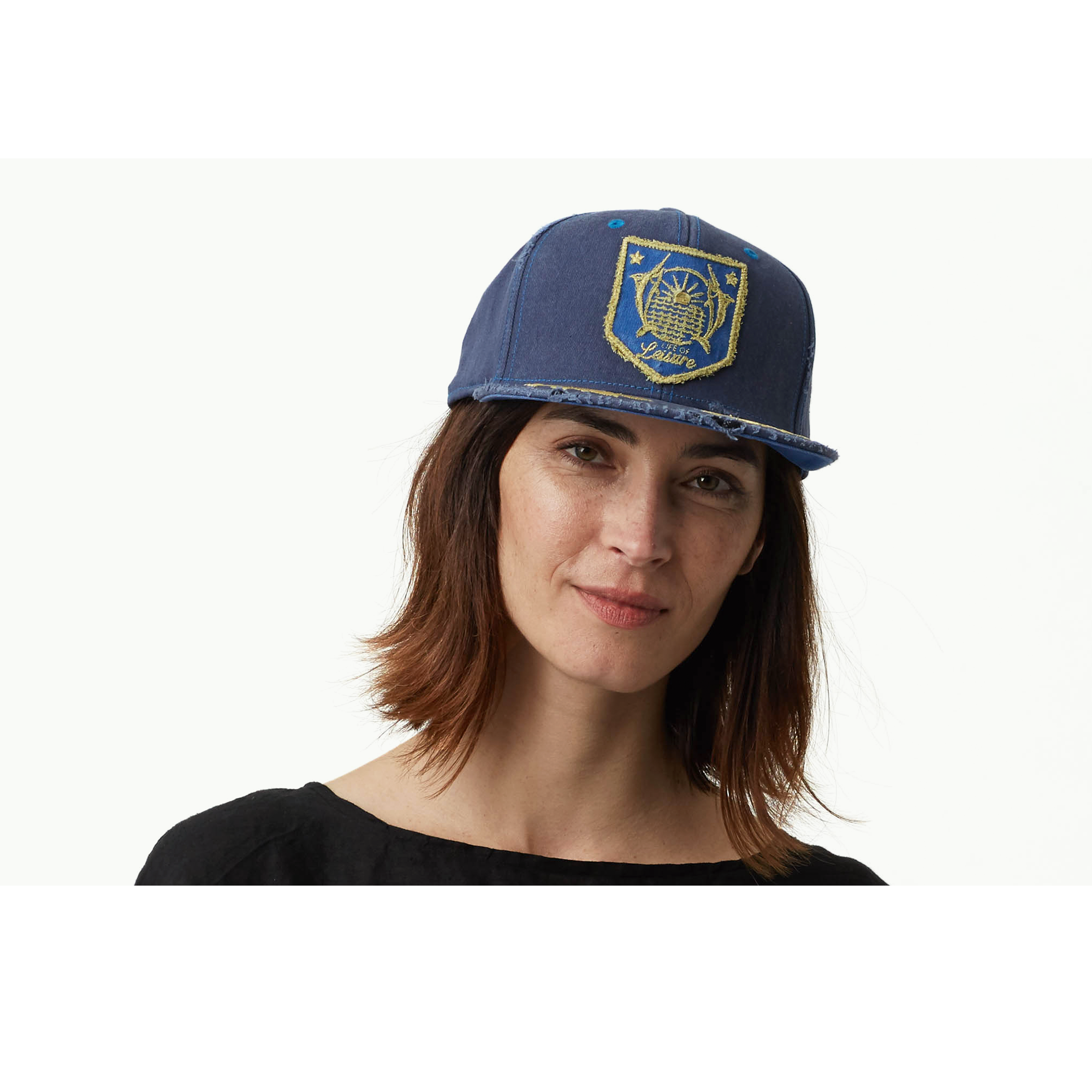Goorin Bros. cool out cotton 6 panel baseball cap Royal Blue  womens styling