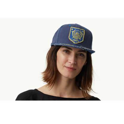 Goorin Bros. cool out cotton 6 panel baseball cap Royal Blue  womens styling