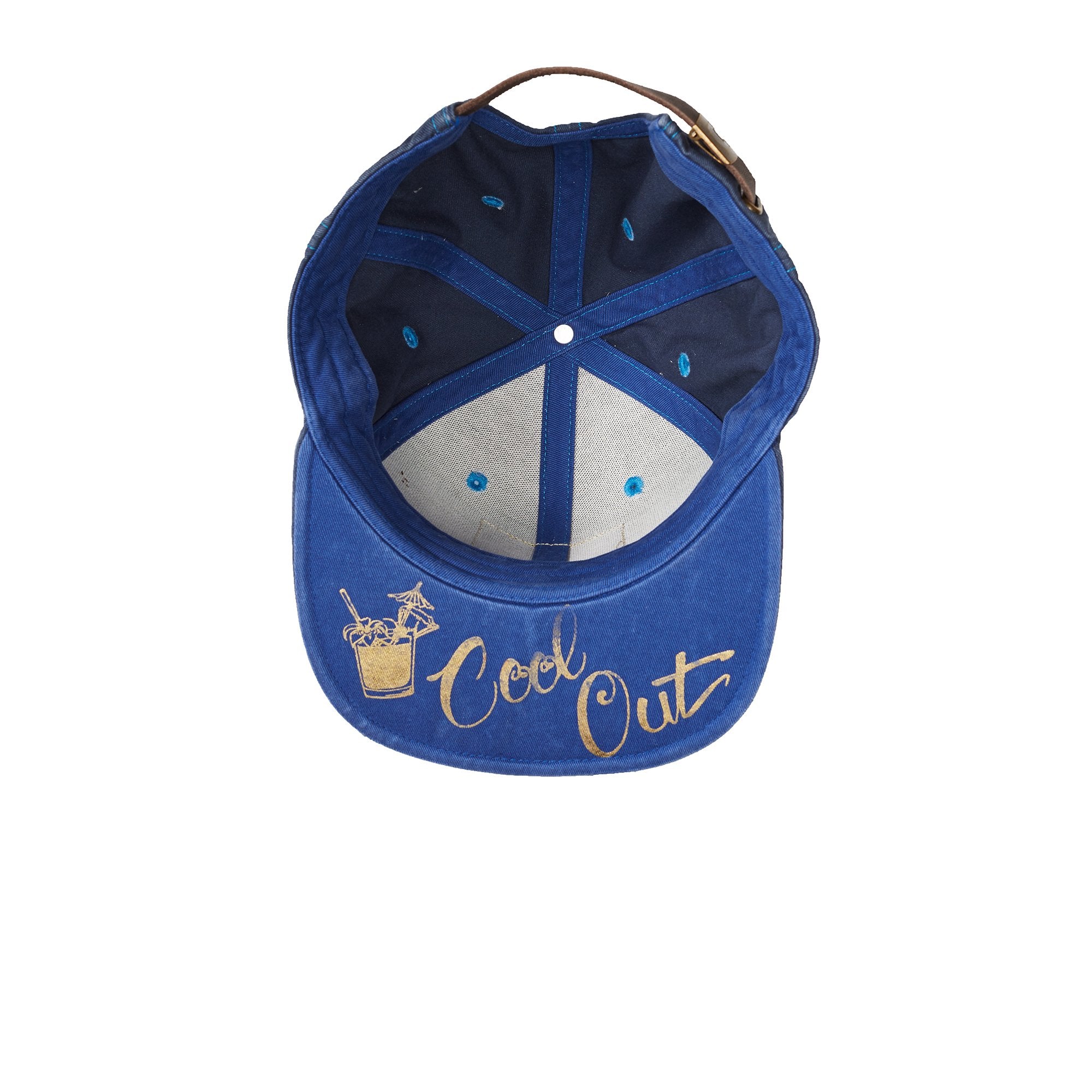 Goorin Bros. cool out cotton 6 panel baseball cap Royal Blue under view