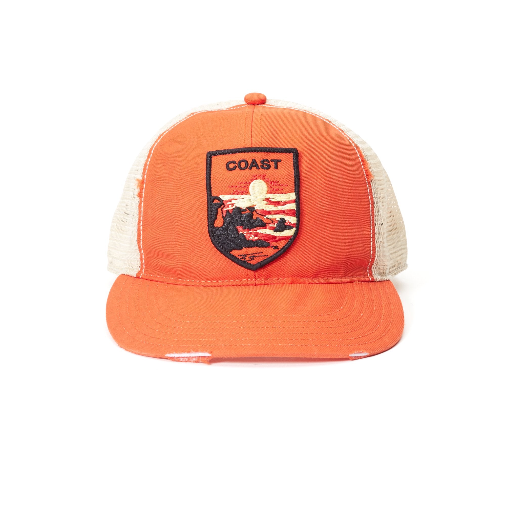 Goorin Bros. coast out 6 panel baseball cap Orange front view