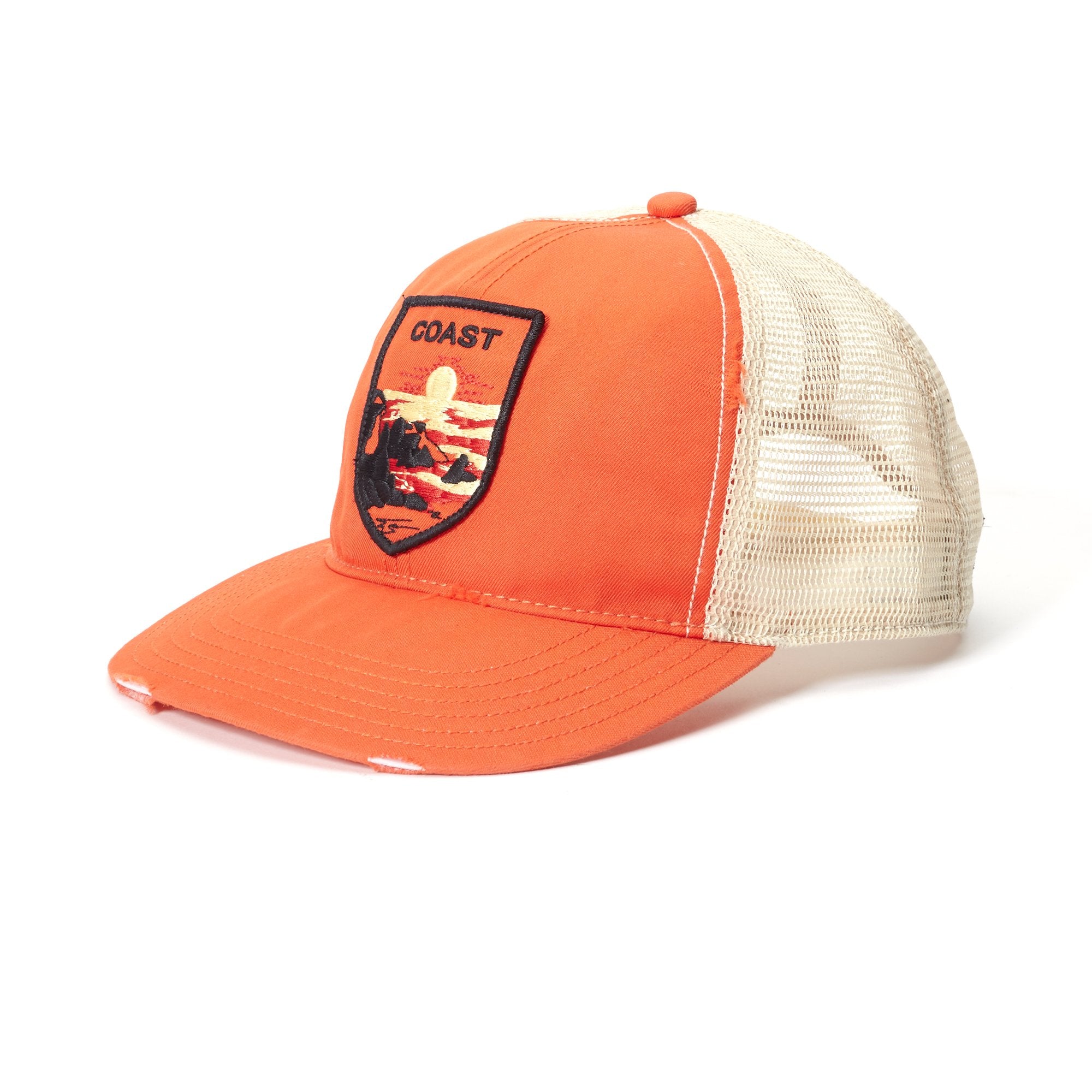 Goorin Bros. coast out 6 panel baseball cap Orange left side view