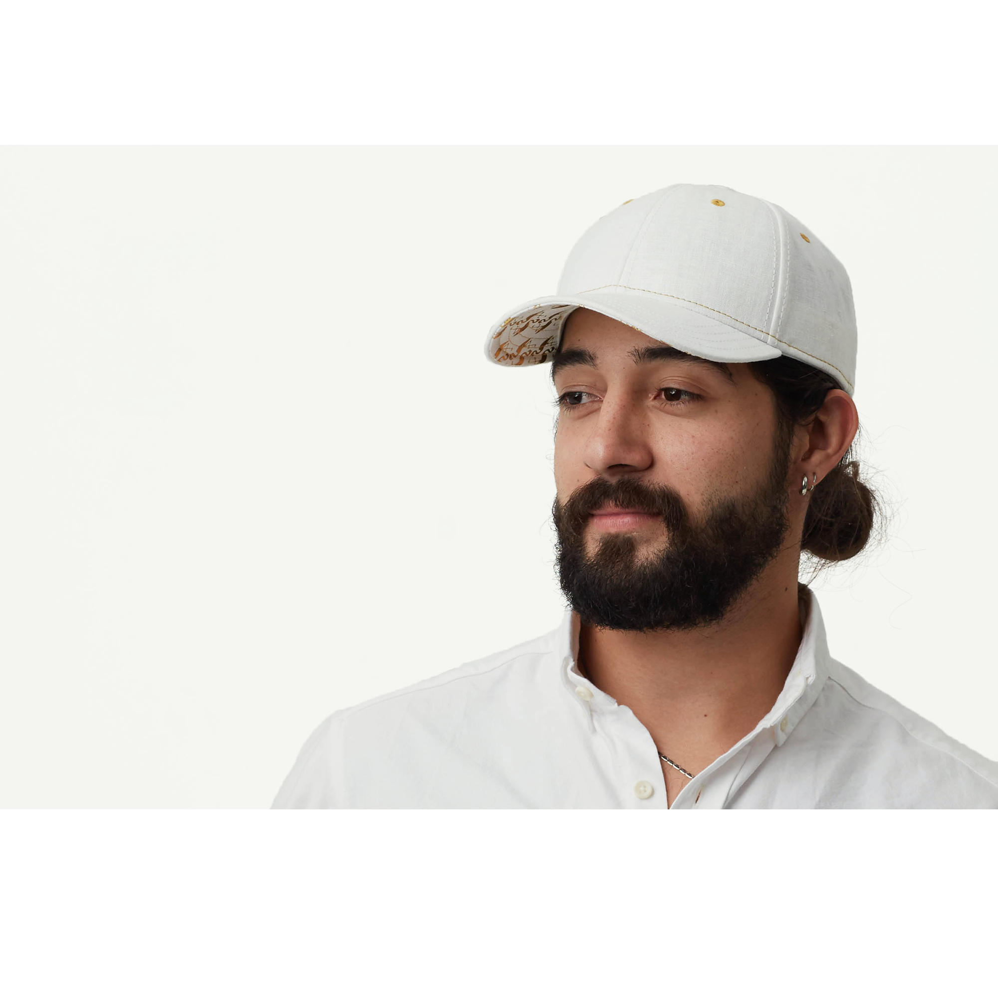 Goorin Bros. florida heat linen 6 panel baseball cap White  mens styling