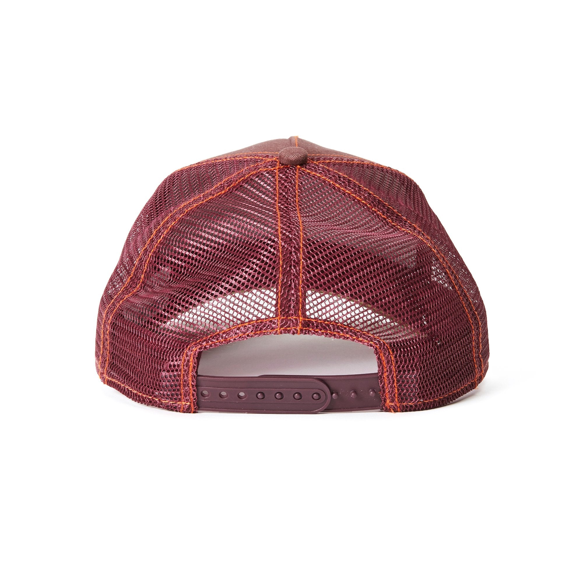 Goorin Bros. the pointer trucker baseball cap Wine back view