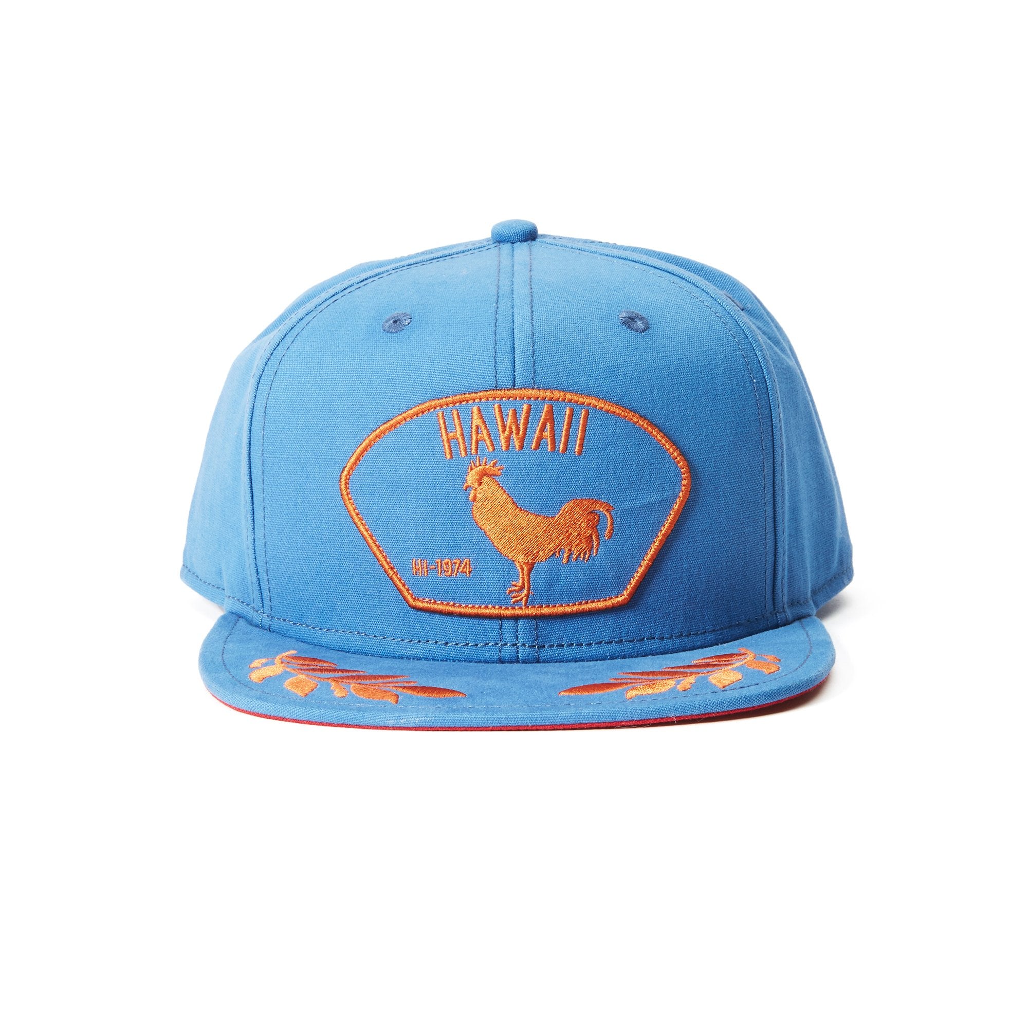 Goorin Bros. island bird cotton 6 panel baseball cap Blue front view