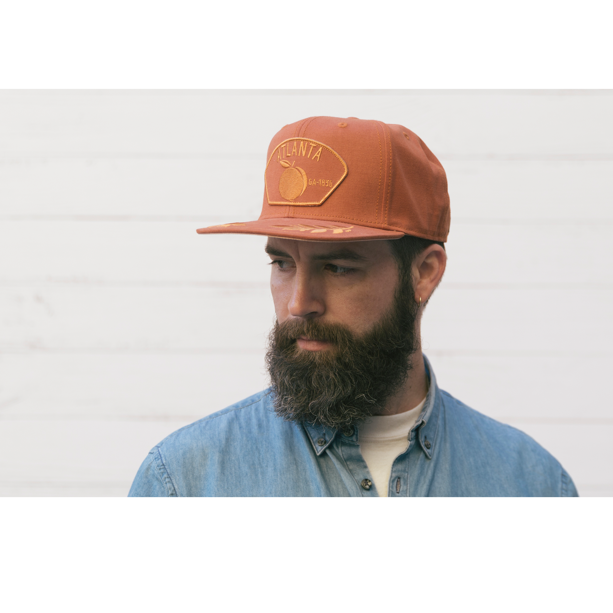 Goorin Bros. do not use cotton 6 panel baseball cap Orange  mens styling