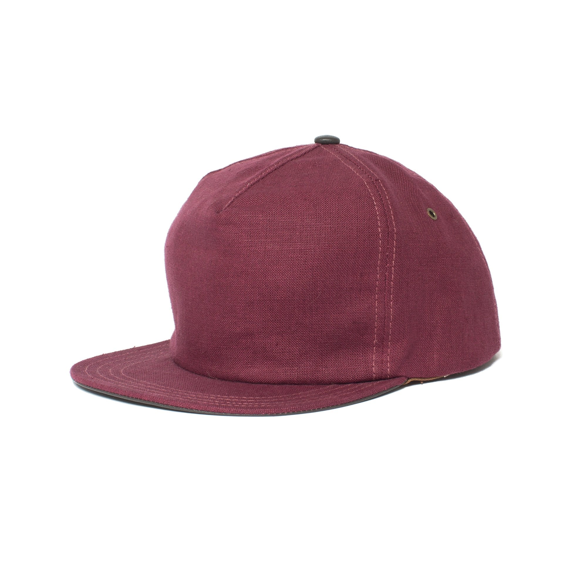 Goorin Bros. pool boy linen baseball cap Plum left side view