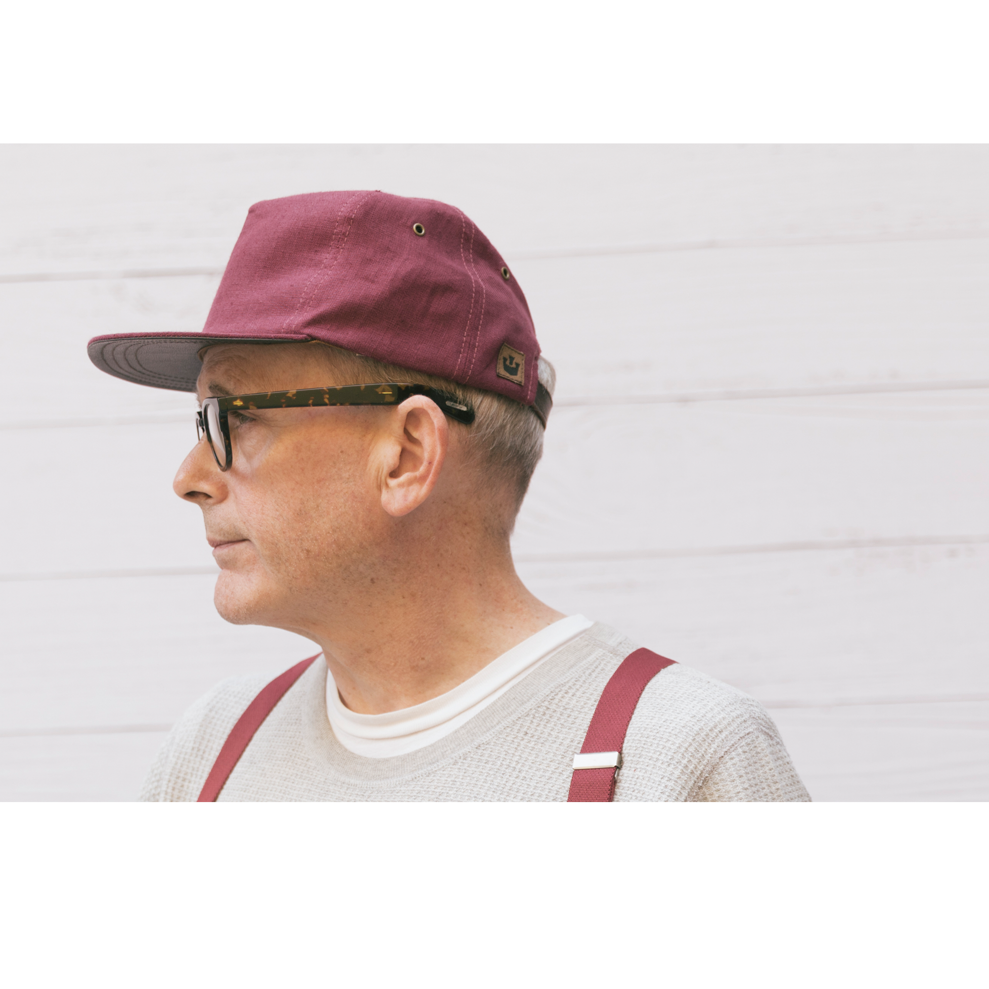 Goorin Bros. pool boy linen baseball cap Plum  mens styling