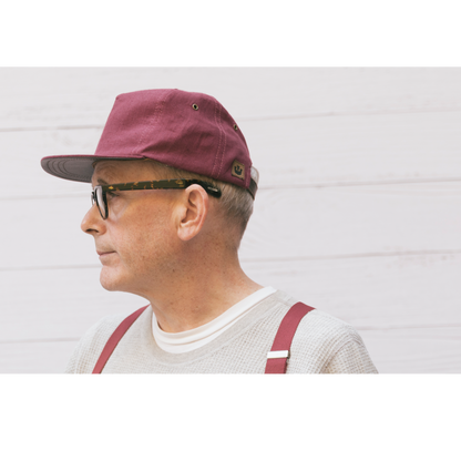 Goorin Bros. pool boy linen baseball cap Plum  mens styling