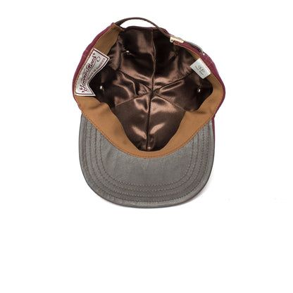 Goorin Bros. pool boy linen baseball cap Plum under view