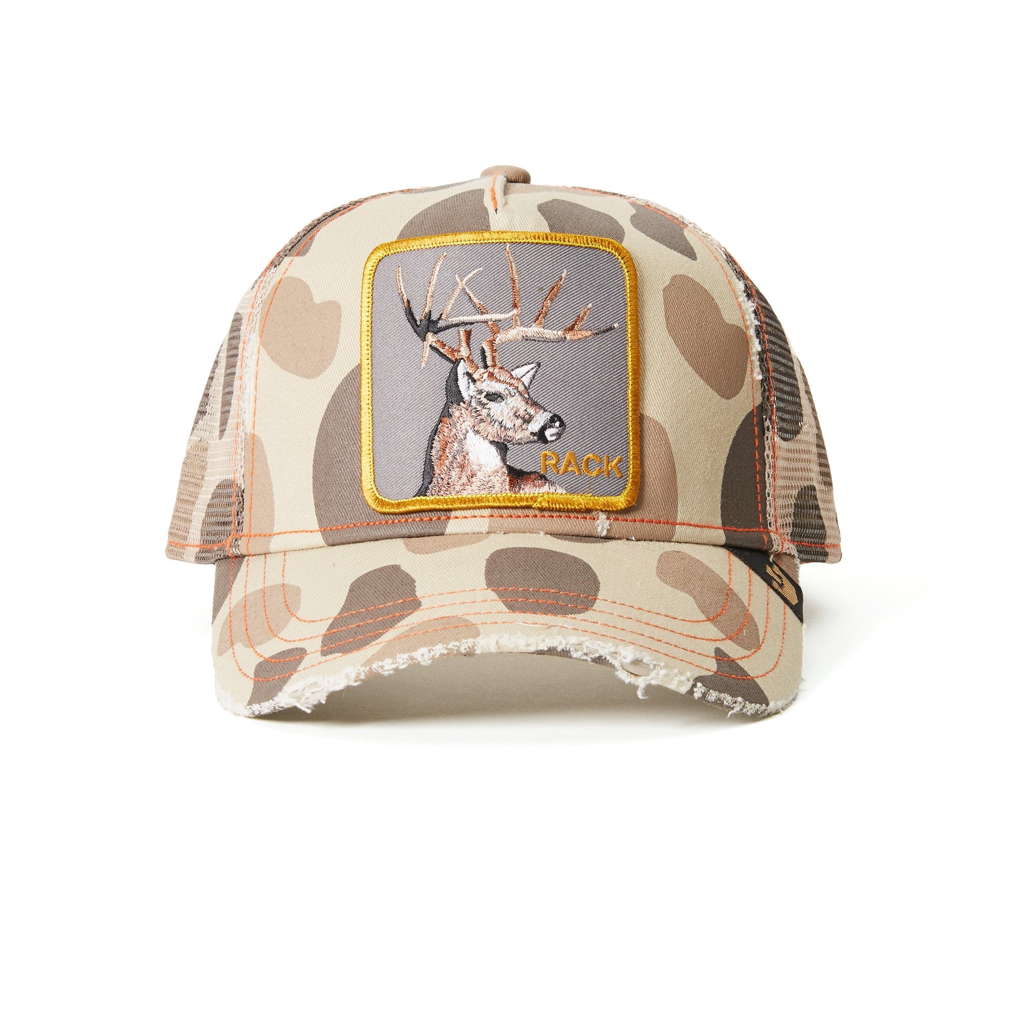 Goorin Bros. big rack trucker baseball cap Brown front view